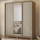 Guarda Roupa Casal 195cm 3 Portas Darlan Carvalho/Fendi Z17 - Mpozenato Guarda Roupa Casal 195cm 3 Portas Darlan Carvalho/Fendi Z17 - Mpozenato