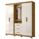 Guarda Roupa Casal 195cm Com Espelho Cieza Freijó/Off Z17 - Mpozenato Guarda Roupa Casal 195cm Com Espelho Cieza Freijó/Off Z17 - Mpozenato
