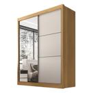 Guarda Roupa Casal 2 Portas 3 Gavetas com Espelho 100% Mdf Grécia
