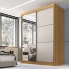 Guarda Roupa Casal 2 Portas 3 Gavetas com Espelho 100% Mdf Grécia Guarda Roupa Casal 2 Portas 3 Gavetas com Espelho 100% Mdf Grécia