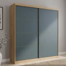 Guarda-roupa Casal 2 Portas 6 Gavetas 100% MDF 222cm X 230cm Malaga