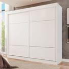 Guarda Roupa Casal 2 Portas 6 Gavetas Trancoso Branco/Neve