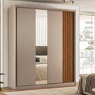 Guarda-roupa Casal 2 Portas com Espelho Bourbon