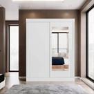 Guarda Roupa Casal 2 Portas de Correr 100% Mdf com Espelho Firenze