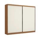 Guarda Roupa Casal 2 Portas de Correr 4 Gavetas 270cm Kappesberg Bigger Lots Canela/Off White - T583