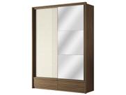 Guarda Roupa Casal 2 Portas de Correr 4 Gavetas Ripada Flex Democrata Santos Andira