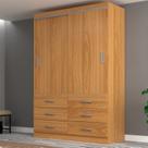 Guarda Roupa Casal 2 Portas de Correr 6 Gavetas Veneza Yescasa