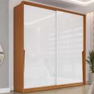 Guarda Roupa Casal 2 Portas de Correr e 2 Gavetas Porto Freijo/Branco - Politorno