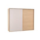 Guarda Roupa Casal 2 Portas de Correr e 4 Gavetas PH 1806 Carvalho Nature/Off White - Herval