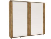 Guarda Roupa Casal 2 Portas de Correr e 6 Gavetas Coimbra Flex Freijo/Freijo ou Off White - Politorno