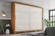 Guarda-roupa Casal 2 Portas Deslizantes 4 Gavetas Palace Cinamomo/Off Whilte Henn Guarda-roupa Casal 2 Portas Deslizantes 4 Gavetas Palace Cinamomo/Off Whilte Henn