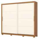 Guarda Roupa Casal 2 Portas Deslizantes 4 Gavetas Palace D237 Cinamomo Off White - Henn