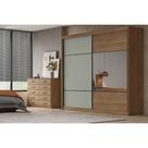Guarda Roupa Casal 2 Portas e 4 Gavetas Belmonte/Brusque Cumaru/Fendi 25 - Novo Horizonte