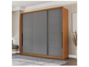 Guarda Roupa Casal 220cm com 3 Portas de Correr e 4 Gavetas 240846 Lisboa Politorno Móveis
