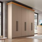 Guarda Roupa Casal 2,25m x 2,2m 6 Portas 2 Gavetas 100% MDF
