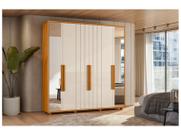 Guarda Roupa Casal 230cm 6 Portas 4 Gavetas Espelho Veronese