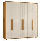 Guarda Roupa Casal 230cm Com 6 Portas Barok Off/Cinamomo Z10 - Mpozenato