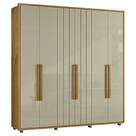 Guarda Roupa Casal 230cm Com 6 Portas Barok Opala/Cumaru Z10 - Mpozenato
