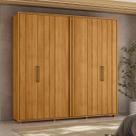 Guarda Roupa Casal 250cm 6 Portas 4 Gavetas Miro Madetec