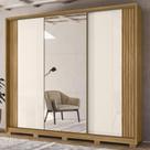 Guarda Roupa Casal 260cm 3 Portas Nevali Freijó/Off Z17 - Mpozenato