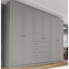 Guarda-roupa Casal 262cm 6 Portas 4 Gavetas Arizona Henn