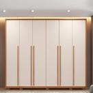 Guarda Roupa Casal 265 cm 6 Portas de Bater com 6 Gavetas MDF Freijo OffWhite G11 Gran Belo