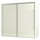 Guarda Roupa Casal 267cm 2 Portas de Correr 100% MDF TW603 Off White - Dalla Costa