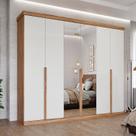 Guarda-Roupa Casal 267cm 6 Portas com Espelho 100% Mdf Linhares Espresso Móveis