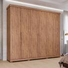Guarda-Roupa Casal 267cm 6 Portas com Pés 100% MDF Linhares Espresso Móveis