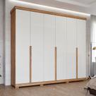 Guarda-Roupa Casal 267cm 6 Portas com Pés 100% Mdf Linhares Espresso Móveis