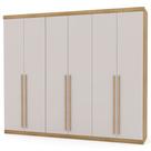 Guarda Roupa Casal 276cm 3 Gavetas Dubai Majestic Nature/Fendi - VLR MÓVEIS Guarda Roupa Casal 276cm 3 Gavetas Dubai Majestic Nature/Fendi - VLR MÓVEIS