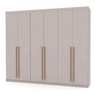 Guarda Roupa Casal 276cm 6 Gavetas Dubai Majestic Fendi - VLR MÓVEIS Guarda Roupa Casal 276cm 6 Gavetas Dubai Majestic Fendi - VLR MÓVEIS