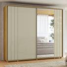 Guarda Roupa Casal 278cm 2 portas 8 Gavetas 1 Espelho Dali