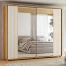 Guarda Roupa Casal 278cm 2 portas 8 Gavetas 2 Espelho Dali