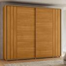 Guarda Roupa Casal 278cm 2 portas 8 Gavetas Dali Madetec