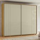 Guarda Roupa Casal 278cm 2 portas 8 Gavetas Dali Madetec