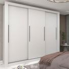 Guarda-roupa Casal 3 Portas 100% MDF Milão Yescasa