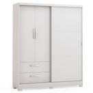 Guarda Roupa Casal 3 Portas 2 Gavetas Kappesberg Branco