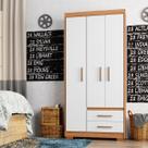 Guarda-roupa Casal 3 Portas 2 Gavetas Primacy Guarda-roupa Casal 3 Portas 2 Gavetas Primacy
