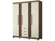 Guarda-roupa Casal 3 Portas 3 Gavetas Santos Andirá Aurora 3.3