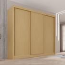 Guarda-Roupa Casal 3 Portas 4 Gavetas 100% MDF Ipanema Bege/Jequitibá