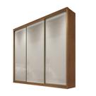 Guarda Roupa Casal 3 portas 6 Gavetas 100%MDF Diamond Cumaru Fendi - Novo Horizonte