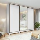 Guarda-roupa Casal 3 Portas 6 Gavetas Vitta 2,70 Glass