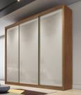 Guarda Roupa Casal 3 Portas 8 Gavetas - Diamond-Cumaru off white - Móveis Novo Horizonte