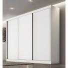 Guarda Roupa Casal 3 Portas 8 Gavetas Diamond Móveis Novo Horizonte -Branco
