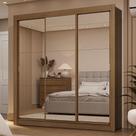 Guarda-roupa Casal 3 Portas Correr 2 Gavetas Rustic Sublime