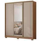Guarda Roupa Casal 3 Portas de Correr Com Espelho 195 cm Dallas Moval Guarda Roupa Casal 3 Portas de Correr Com Espelho 195 cm Dallas Moval