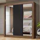 Guarda-Roupa Casal 3 Portas de Correr com Espelhos Nobre Madesa