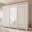 Guarda-roupa Casal 3 Portas de Correr com Pés e Espelhos 269cm 100% Mdf Olinda Espresso Móveis