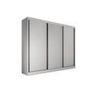 Guarda Roupa Casal 3 Portas de Correr e 6 Gavetas Diamond/Londres Branco - Novo Horizonte